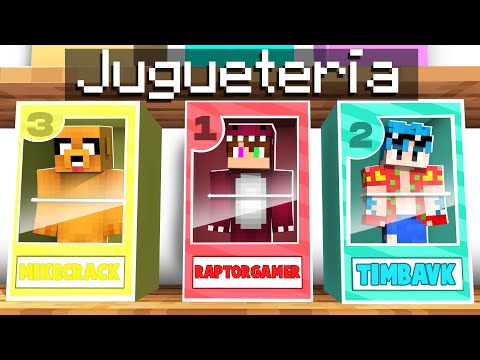 EL MEJOR ESCONDITE DE JUGUETES 😂 MIKE, RAPTOR, TIMBA MINECRAFT ESCONDITE