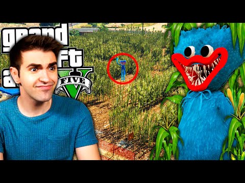 EN ESTA GRANJA PUEDES ENCONTRAR a HUGGY WUGGY en GTA 5! 🌽🎃 (Mods)