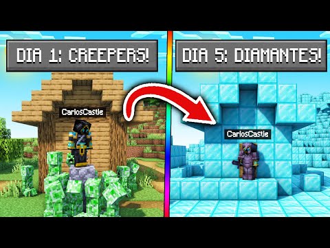 En este MUNDO de MINECRAFT cada DÍA OCURRE ALGO ALEATORIO! 😱