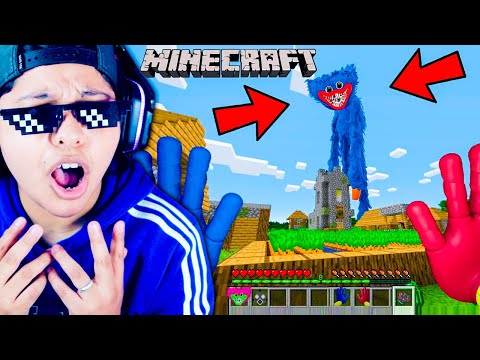 ENCONTRAMOS a *HUGGY WUGGY* en MINECRAFT 🔪😱🔵 | Me dio miedo… | Pathofail