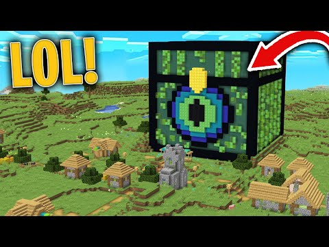 Encontramos un COFRE del END GIGANTE en una ALDEA de MINECRAFT! 😱