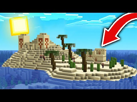 Encontramos una CASA de ALDEANO en una ISLA del DESIERTO de MINECRAFT 1.17! 😱