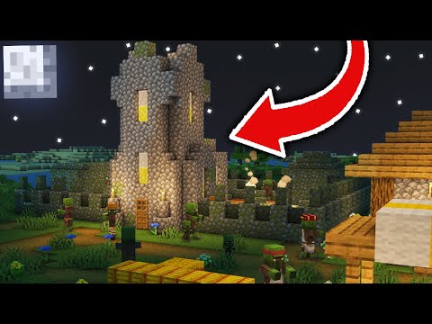 Encontramos una CRIPTA SECRETA de ALDEANOS ZOMBIES en una ALDEA de MINECRAFT! 😱
