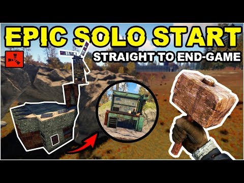 EPIC Rust Solo START To DAY ONE – Straight to END-GAME! – Rust Solo Survival