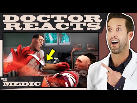 ER Doctor REACTS to Meet the Medic – Team Fortress 2 (TF2)