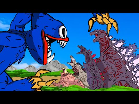 Evolution Of Shin Godzilla vs Huggy Wuggy Poppy Playtime Animation | Power Level | ANIMATION SKILL