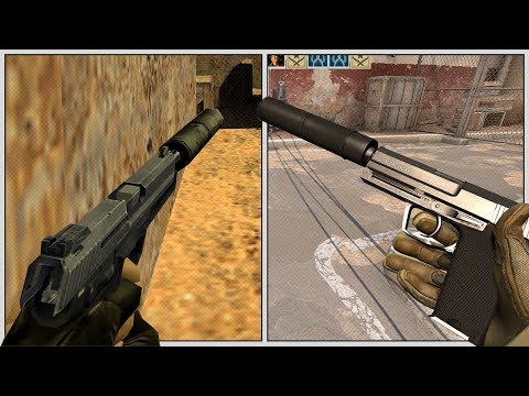 Evolution of USP-S in Counter Strike (1999-2018)
