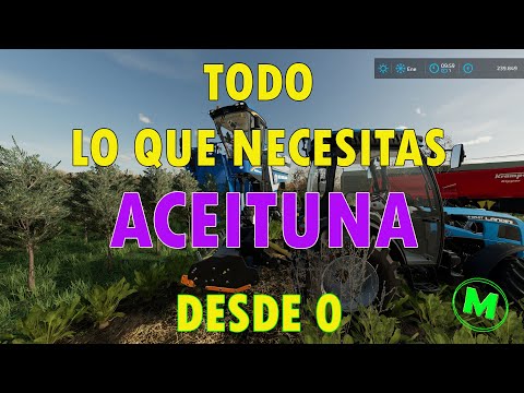 🌱👉Como SEMBRAR y COSECHAR ACEITUNA en FARMING SIMULATOR 22
