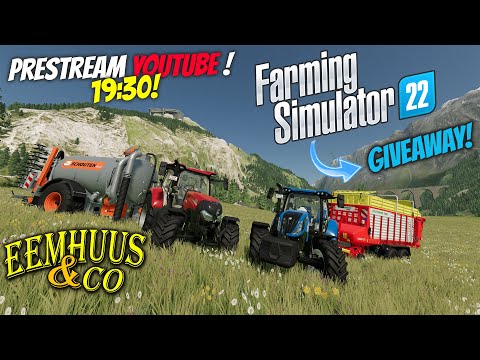 🔴 Farming Simulator 22! Prestream! Eerste indruk met Eemhuus en Ko Sjotten! #giveaway 🔴