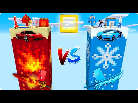 🥵🥶ЧАНК ЖАРА ПРОТИВ ЧАНКА ХОЛОД В МАЙНКРАФТ 100% ТРОЛЛИНГ ЛОВУШКА MINECRAFT ШЕДИ НУБ И ДЕВУШКА