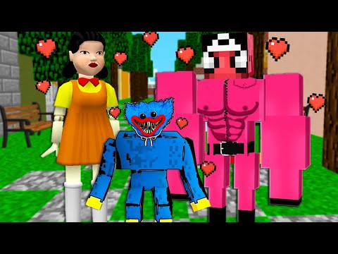 FAKİRİN SQUİD GAME ile MUTANT HUGGY WUGGY BEBEĞİ! 👶🏻 – Minecraft