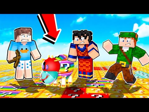 FAMÍLIA ARQUEIRA NO MUNDO FEITO DE LUCKY BLOCKS NO MINECRAFT! (SPIRAL, RAINBOW, ASTRAL)