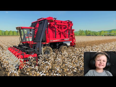 Farming simulator 19 | Its time to harvest cotton | Hudson's playground gaming