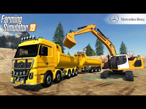 Farming Simulator 19 – MERCEDES ACTROS 2651 Dump Truck In A Stone Quarry