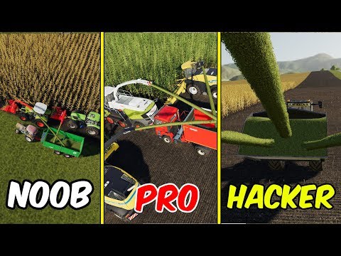 Farming Simulator 19 : NOOB vs PRO vs HACKER | SILAGE STYLE 2019