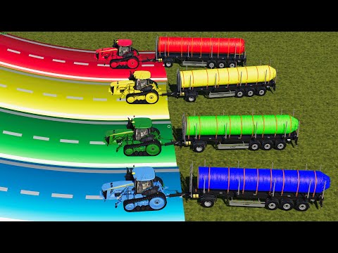 Farming Simulator 19 : SPEED TRACTOR vs BIG TREE vs RAMP