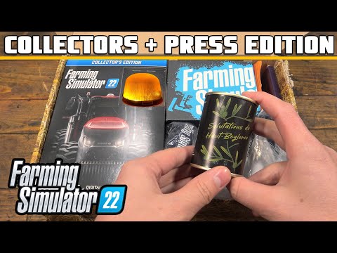FARMING SIMULATOR 22 COLLECTORS EDITION & PRESS KIT UNBOXING