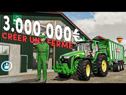 Farming Simulator 22 | Construire une FERME avec 3.000.000 € ! (FS22)