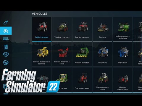 Farming simulator 22 / Découverte complète du garage !!
