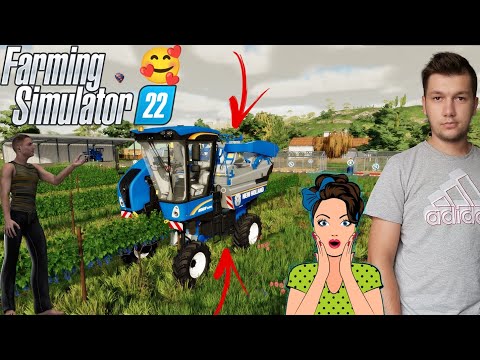 Farming Simulator 22- Pierwsze Prace😍 Uprawa Winogronu & Oliwek?😱😊🚜