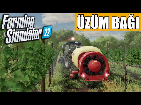 FARMING SIMULATOR 22 | ÜZÜM BAĞI KURUYORUZ // TOPRAK İŞLEME VE SPREYLEME !!