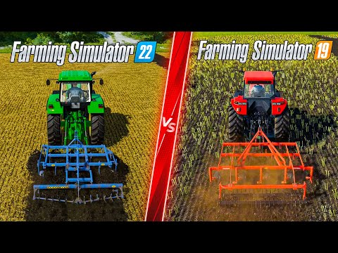 Farming Simulator 22 vs Farming Simulator 19 – Direct Comparison! Attention to Detail & Graphics!
