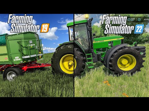 Farming Simulator 22 VS Farming Simulator 19 | Gameplay Comparison