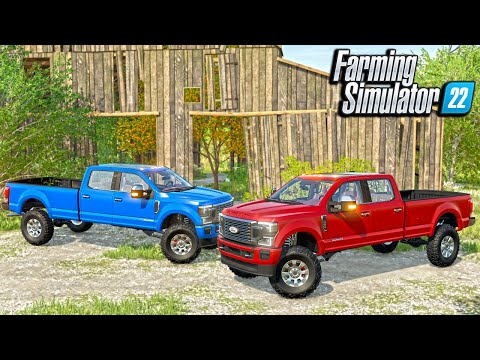FIRST TRUCK MOD IN FS22! (CUSTOM LIFTED F350) | (ROLEPLAY) FARMING SIMULATOR 2022