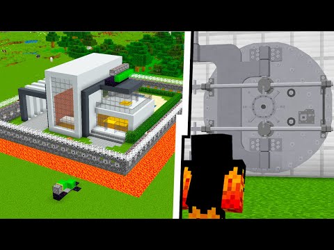 fiz um COFRE SECRETO na minha MANSÃO SUPER SEGURA do minecraft