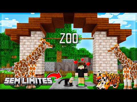 FIZ UM ZOOLOGICO COM ANIMAIS DE VERDADE – Minecraft Sem Limites #12