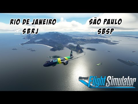 Flight Simulator 2020 | Voo COMPLETO de Rio de Janeiro SBRJ para São Paulo SBSP de A320Neo