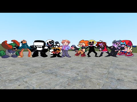 FNF ALL 2D CHARACTERS NPCS!! Garry's Mod [Friday Night Funkin' Nextbots]