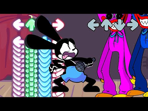 FNF Playtime – But Oswald Sings It (Oswald Vs Huggy Wuggy but there are 2 Huggy's)