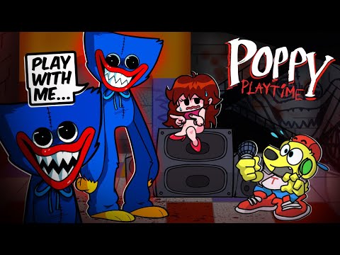 Friday Night Funkin but HUGGY WUGGY wants to PLAY… (Poppy Playtime) FNF Mods #93