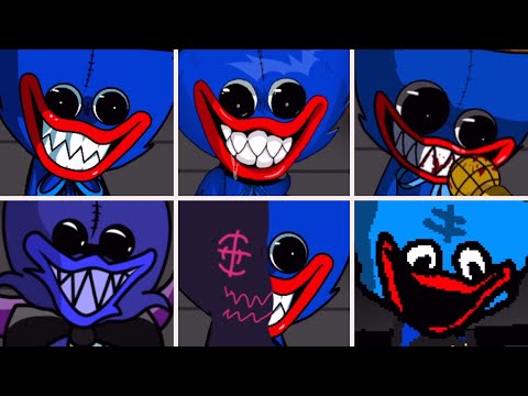 Friday Night Funkin' – Playtime but everytime it's Huggy Wuggy turn a Different Skin Mod is used