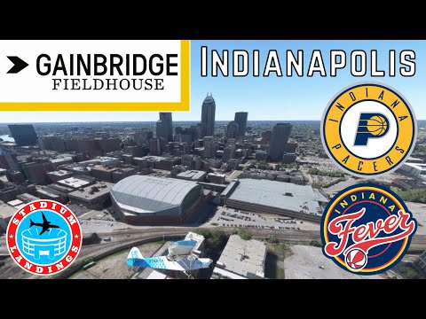 Gainbridge Fieldhouse – Microsoft Flight Simulator STADIUM LANDING!