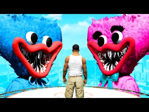 GTA 5 – HUGGY WUGGY vs KISSY MISSY!! (Poppy Playtime)