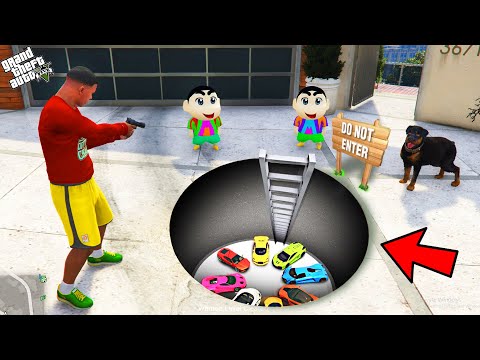 GTA 5 : I Found A SECRET SUPERCAR BASE Under Franklin House.. (GTA 5 Mods)