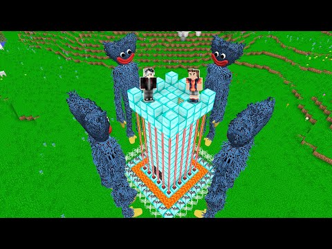 GÜVENLİ EV VS HUGGY WUGGY KIYAMETİ! 😱 – Minecraft