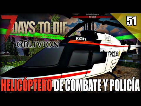 HELICOPTEROS EN CASA Y TALADRO OP|7 Days to die AGE OBLIVION GAMEPLAY ESPAÑOL 2021 #51