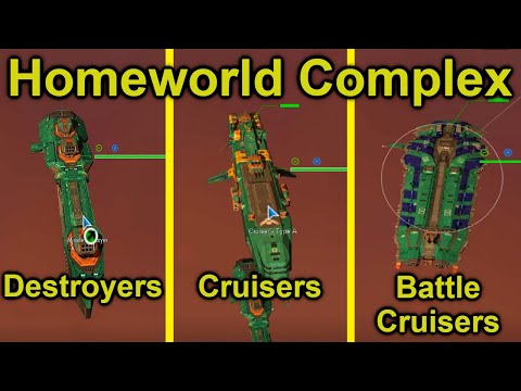 Hiigaran Destroyers, Cruisers, and Battlecruisers! | Homeworld Complex 9.1 Ship Showcase | Episode 2