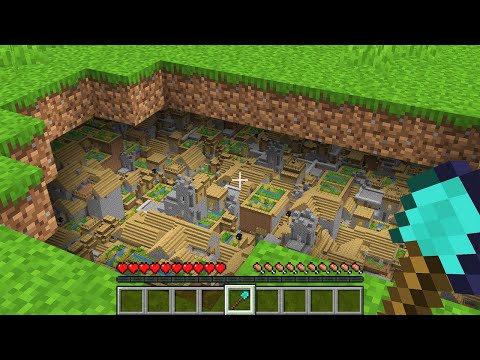 HOW NOOB FOUND INFINITY VILLAGE UNDERGROUND!? Minecraft NOOB vs PRO! 100% TROLLING SECRET TRAP BASE