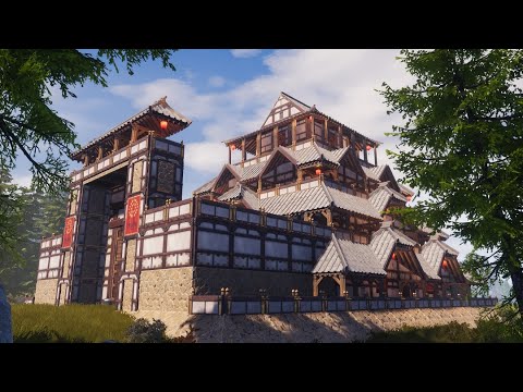 HOW TO BUILD A FUNCTIONAL JAPANESE CASTLE – CONAN EXILES isle of siptah