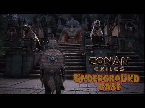 HOW TO BUILD AN UNDERGROUND BASE [ Timelapse ] – CONAN EXILES
