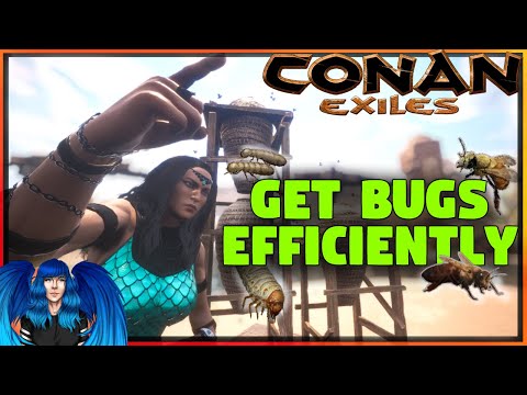 HOW TO GET LOTS OF INSECTS/GRUBS/BEES EFFICIENTLY | Conan Exiles |