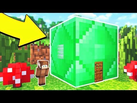HOW TO LIVE INSIDE EMERALD BLOCK IN MINECRAFT (POCKET EDITION)