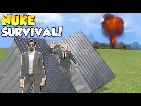 HOW TO SURVIVE A NUKE!? – Garry's Mod Gameplay – Gmod Nuke survival building roleplay