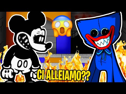HUGGY WUGGY E MICKEY MOUSE EXE SI SONO ALLEATI BATTAGLIA RAP EPICA!! Friday Night Funkin