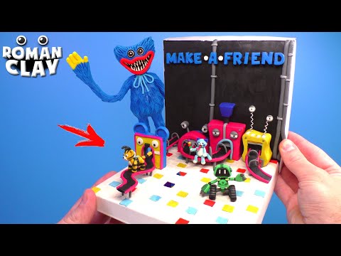 Huggy Wuggy Faсtory ✋ Poppy Playtime with Clay | Roman Clay Tutorial