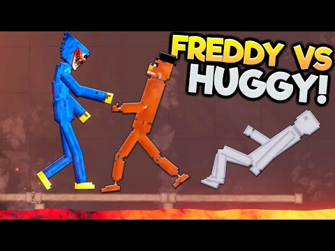Huggy Wuggy FIGHTS Freddy Fazbear Ragdoll in People Playground!